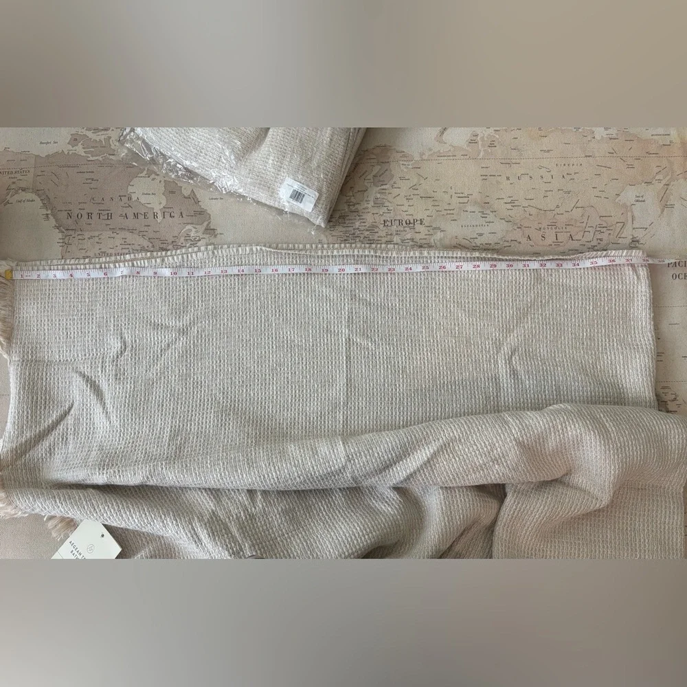 🆕The Citizenry Aegean Tan Textured Bath Sheets (2) with Hand Towels (2) Linen
